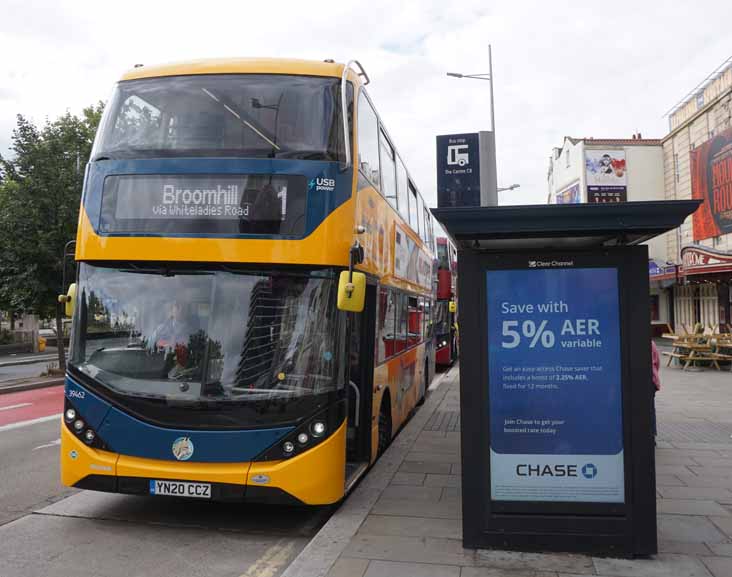 First Bristol Scania N280UD Alexander Dennis Enviro400CNGCITY 39432 Lynx